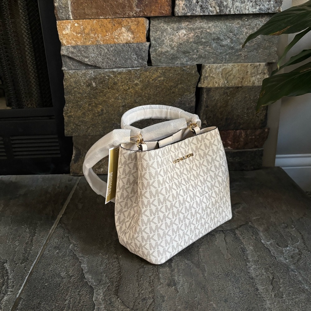 NWT Michael Kors Pratt Small Logo Bucket Shoulder Crossbody Bag - Picture 7 of 15